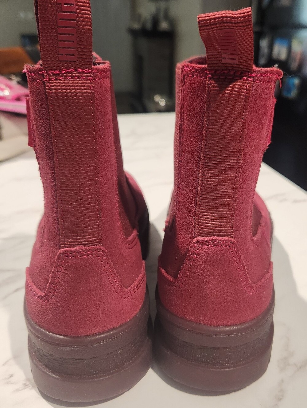 Puma Mayze Chelsea Platform Suede Boots Womens Size 7 - Picture 4 of 8